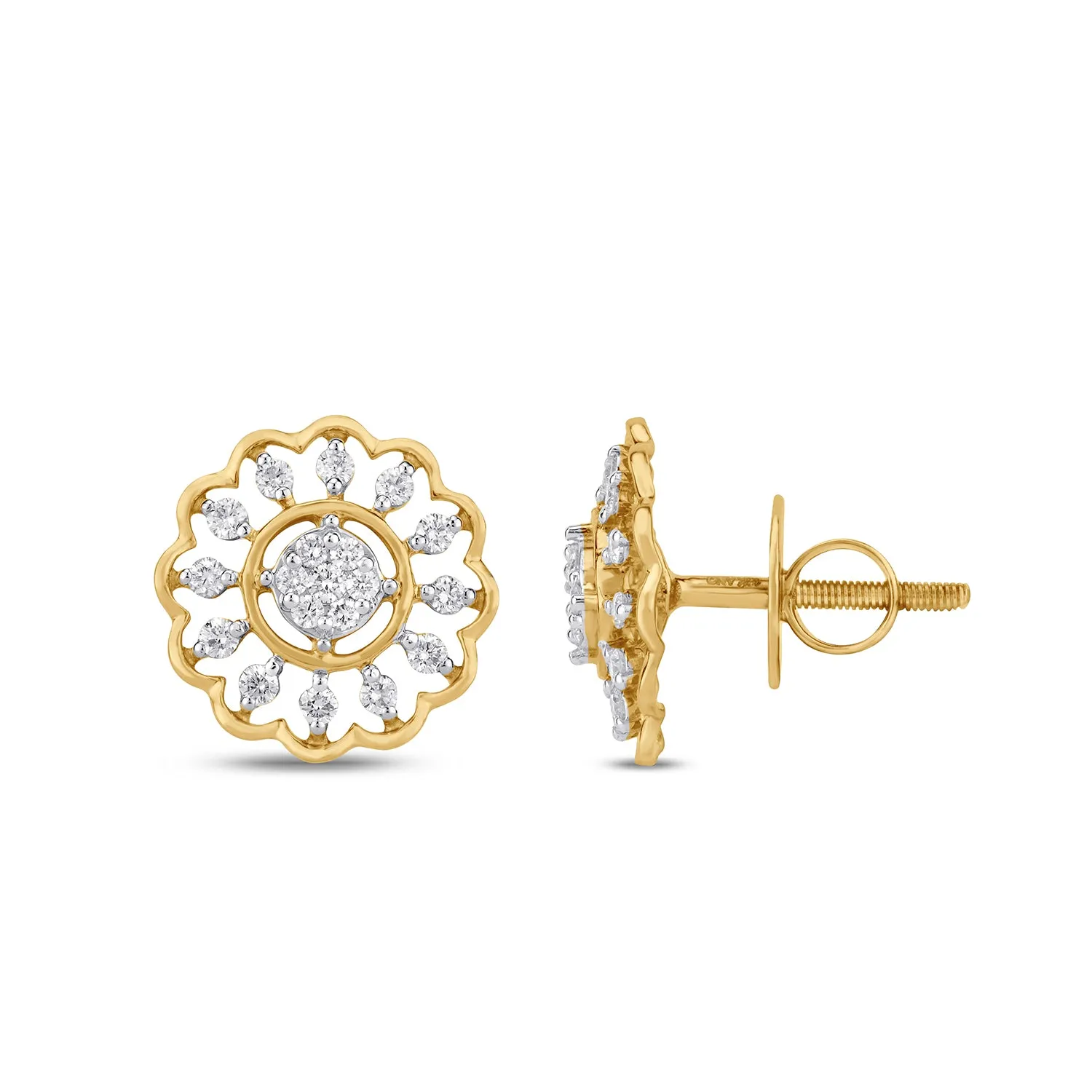 Arty Diamond Earrings