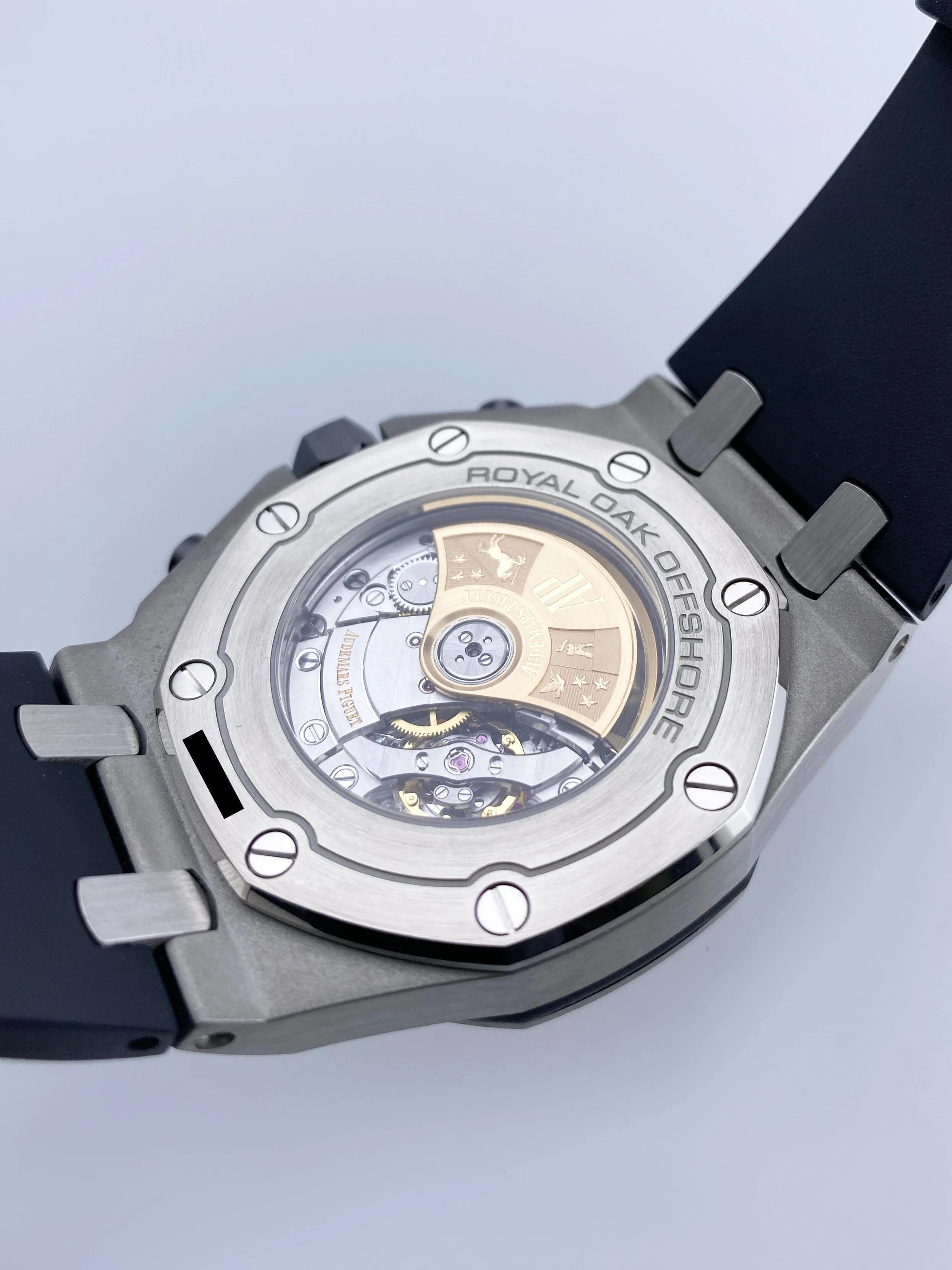 Audemars Piguet Royal Oak Offshore 26470ST Black Dial Mens Watch Box Papers