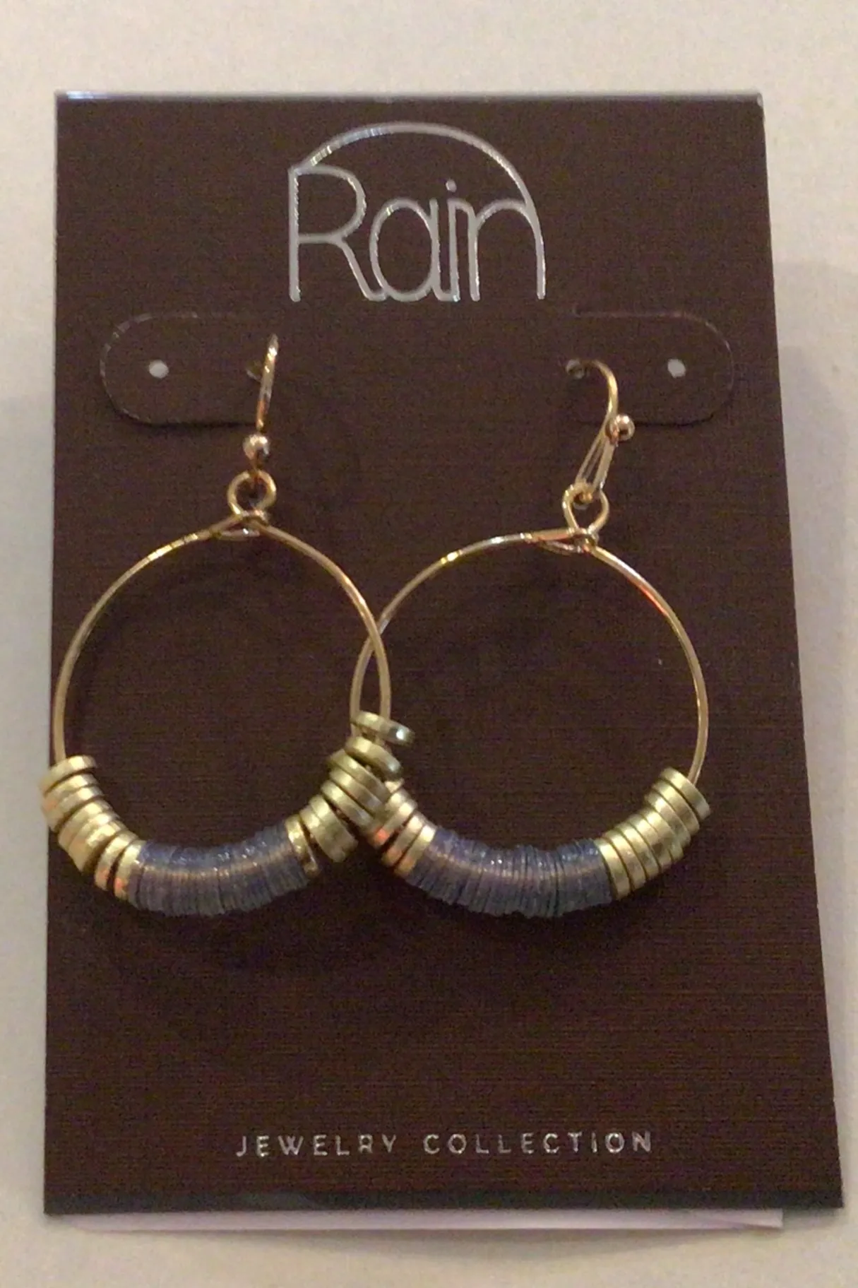 Aurora Borealis Disc Bead Earring