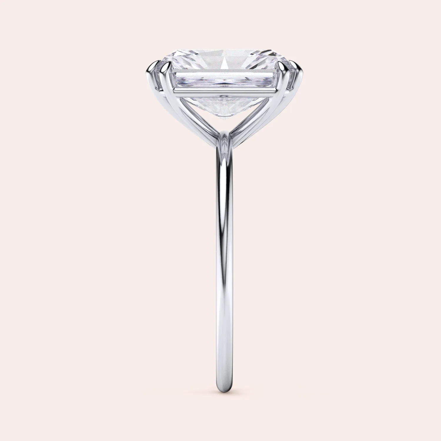 AVA MINIMALIST SOLITAIRE RADIANT CUT DIAMOND RING
