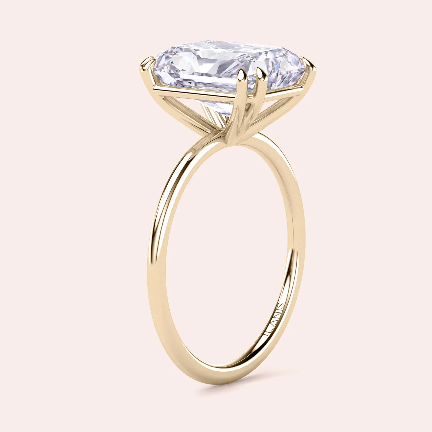 AVA MINIMALIST SOLITAIRE RADIANT CUT DIAMOND RING