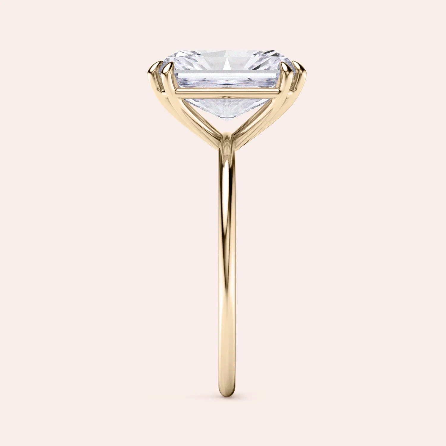 AVA MINIMALIST SOLITAIRE RADIANT CUT DIAMOND RING