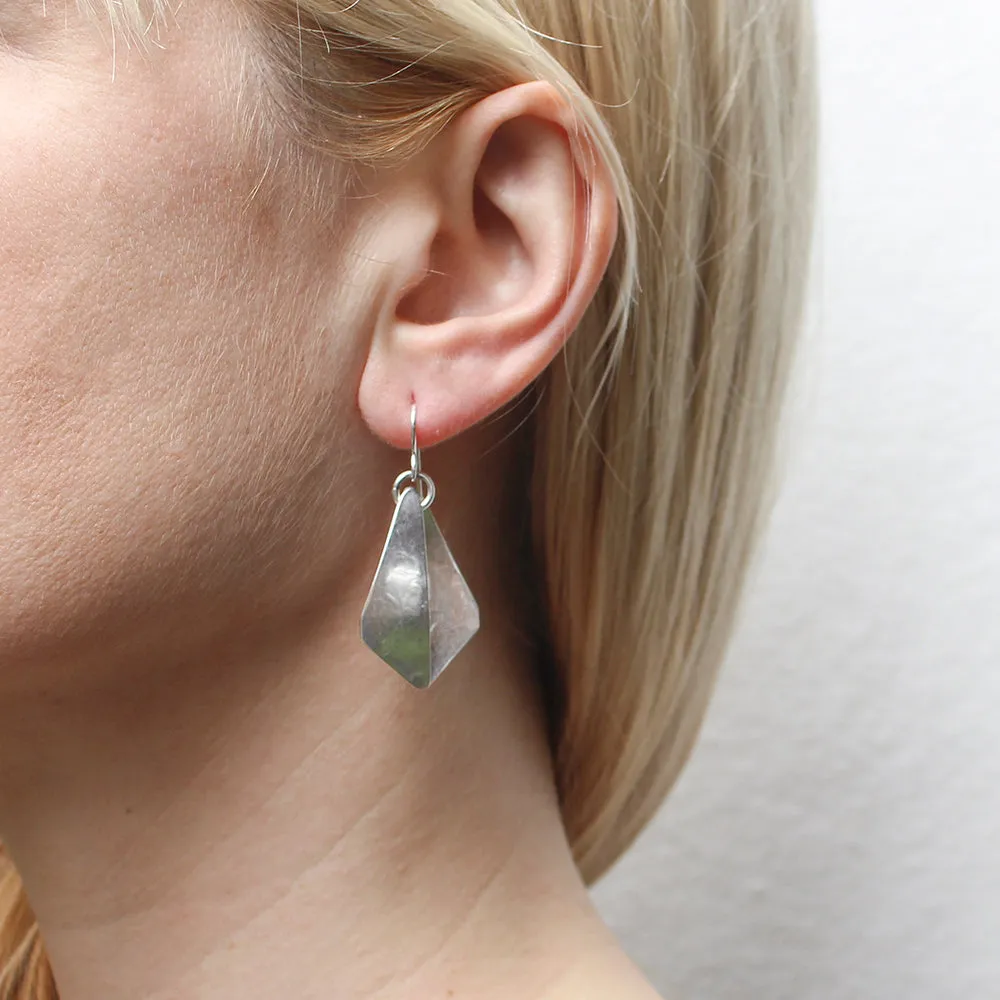 Back to Back Long Triangle Wire Earrings