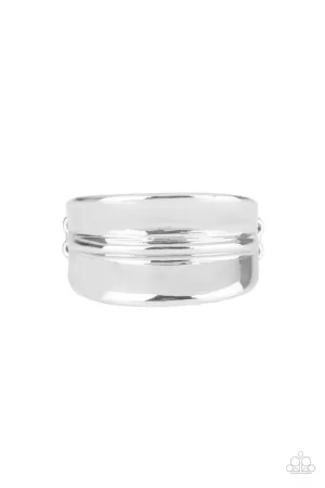 Band Together Silver Paparazzi Ring