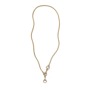 Baton & Snake Chain Necklace