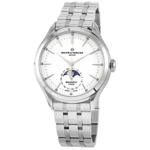 Baume et Mercier Clifton Chronograph Automatic White Dial Men's Watch 10552