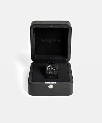 BELL & ROSS BR 05 SKELETON BLACK LUM CERAMIC LIMITED EDITION