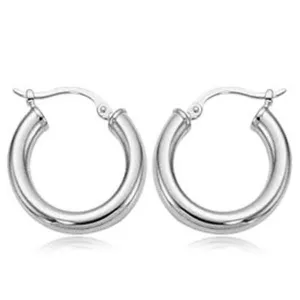 Ben Garelick Classic Sterling Silver Small Hoop Earrings