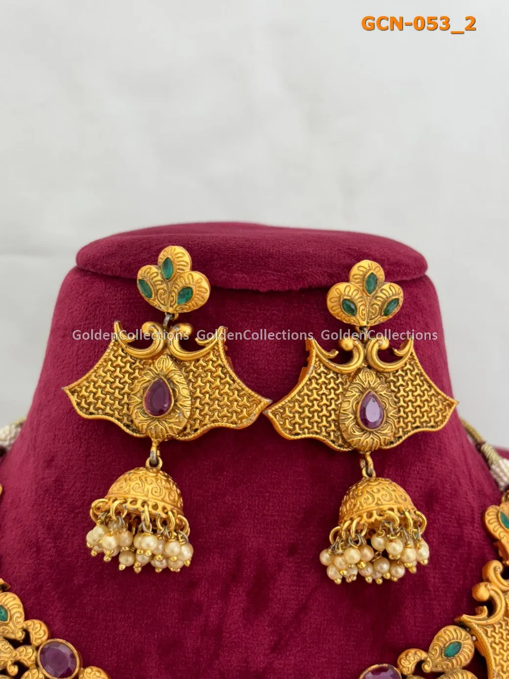 Best Friend Necklaces : Short Necklace Designs 1 Gram Gold GCN-053
