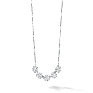 Birks Iconic White Gold and Diamond Snowflake Necklace
