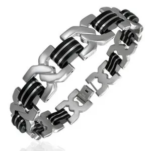 Black Braided Crossover Clasp