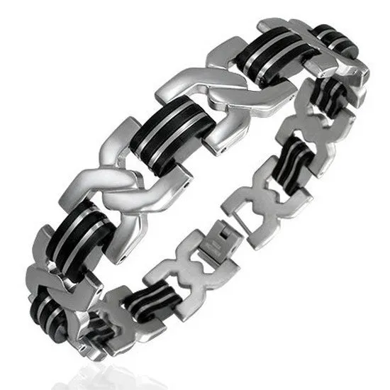 Black Braided Crossover Clasp