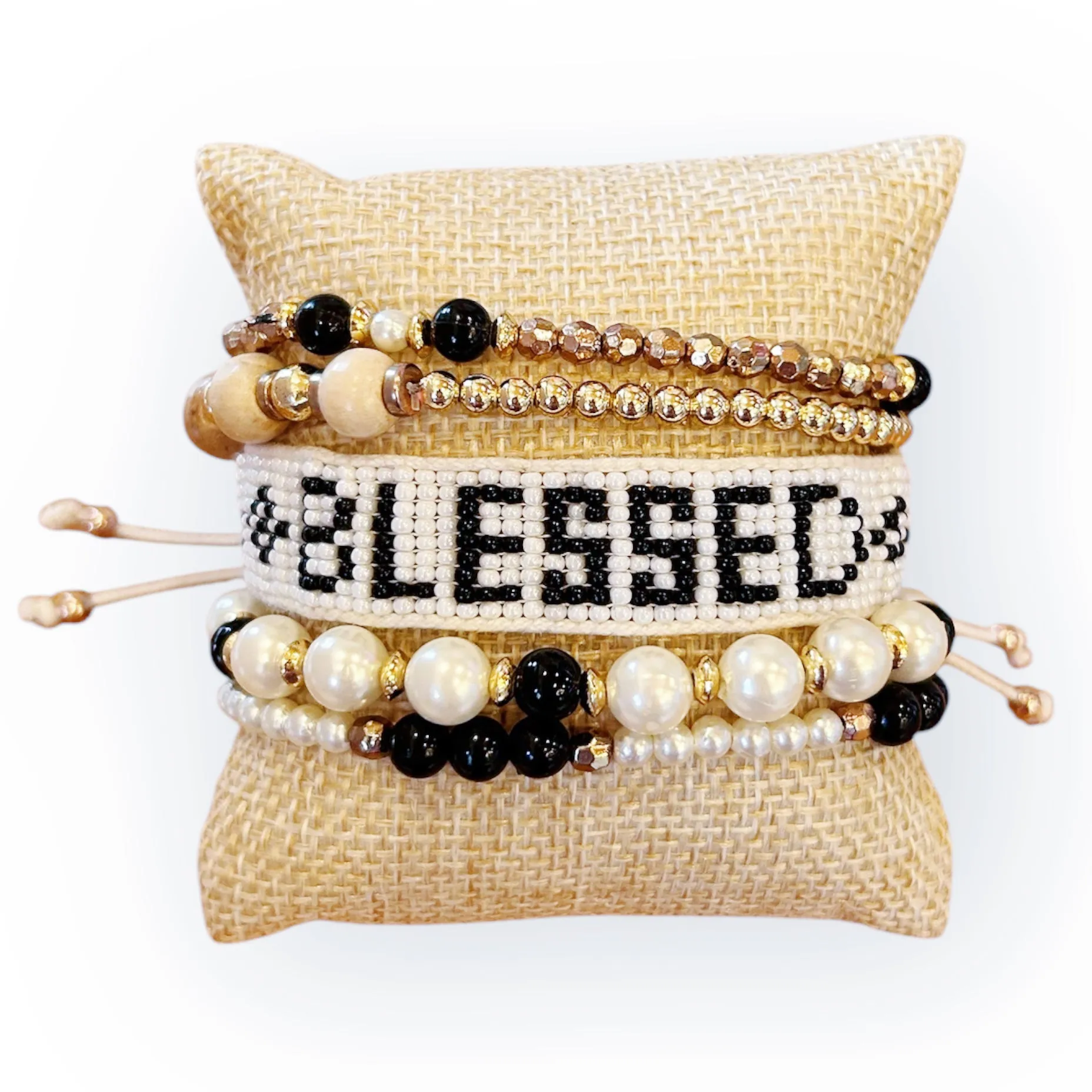 Blessed & Beaded Stack Bracelet