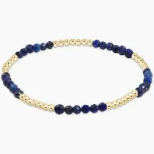 Blissful Pattern 2.5MM Bead Bracelet- Lapis