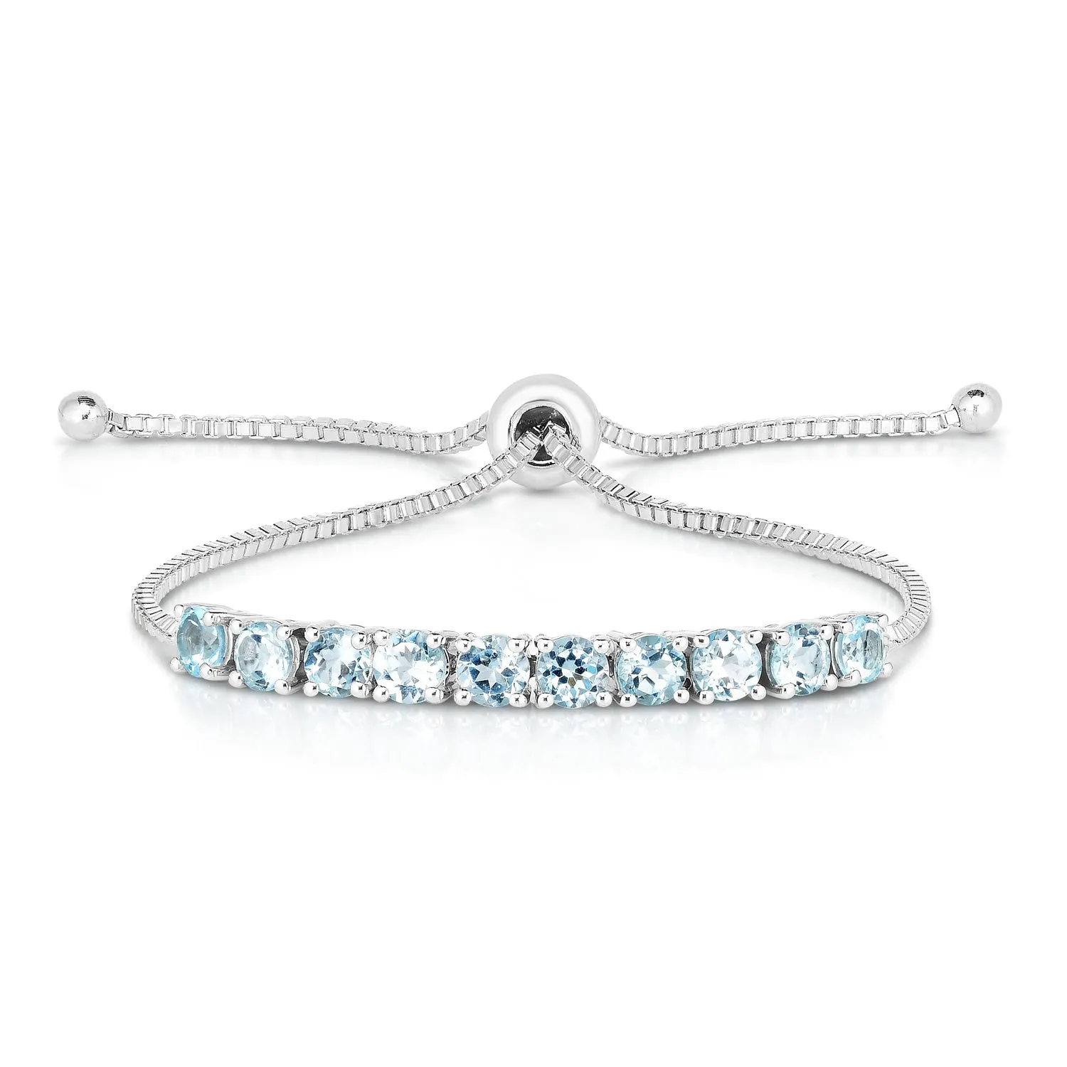 Blue Topaz Bolo Bracelet