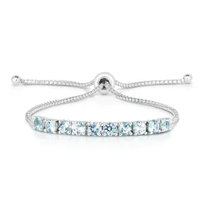 Blue Topaz Bolo Bracelet
