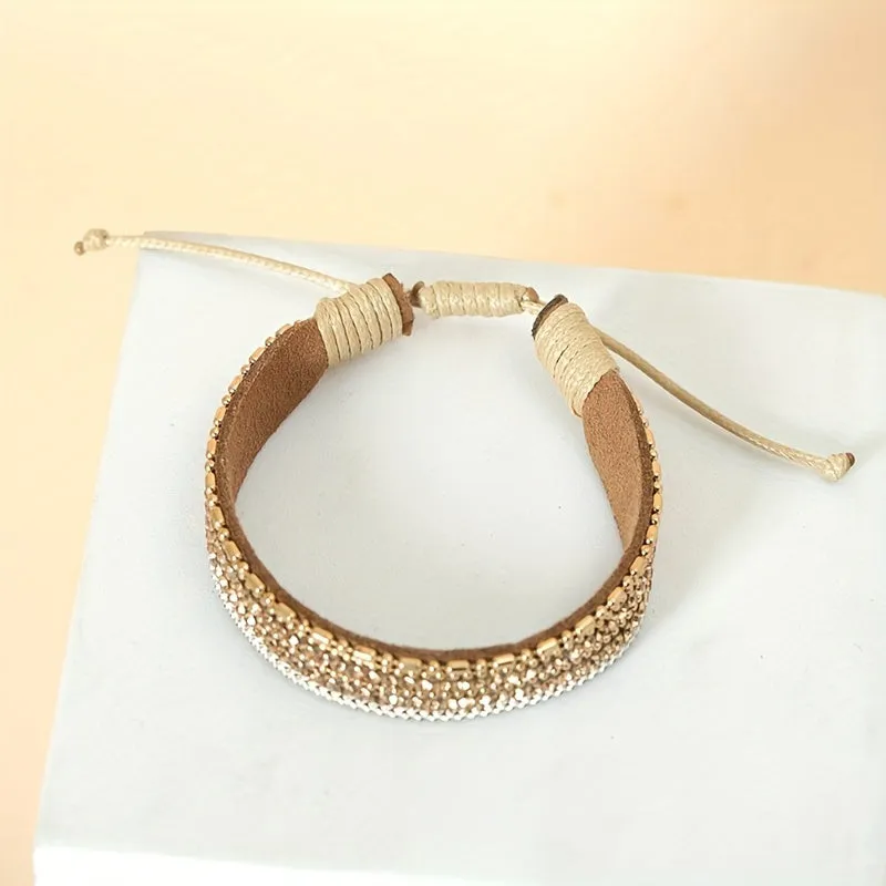 Braided Retractable Leather Bracelet
