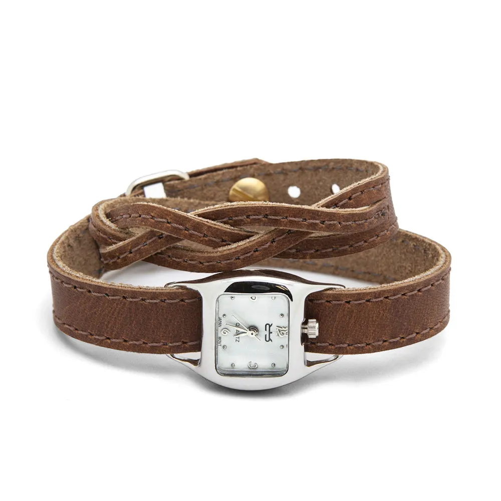 Braided TWIST Watch – Tan