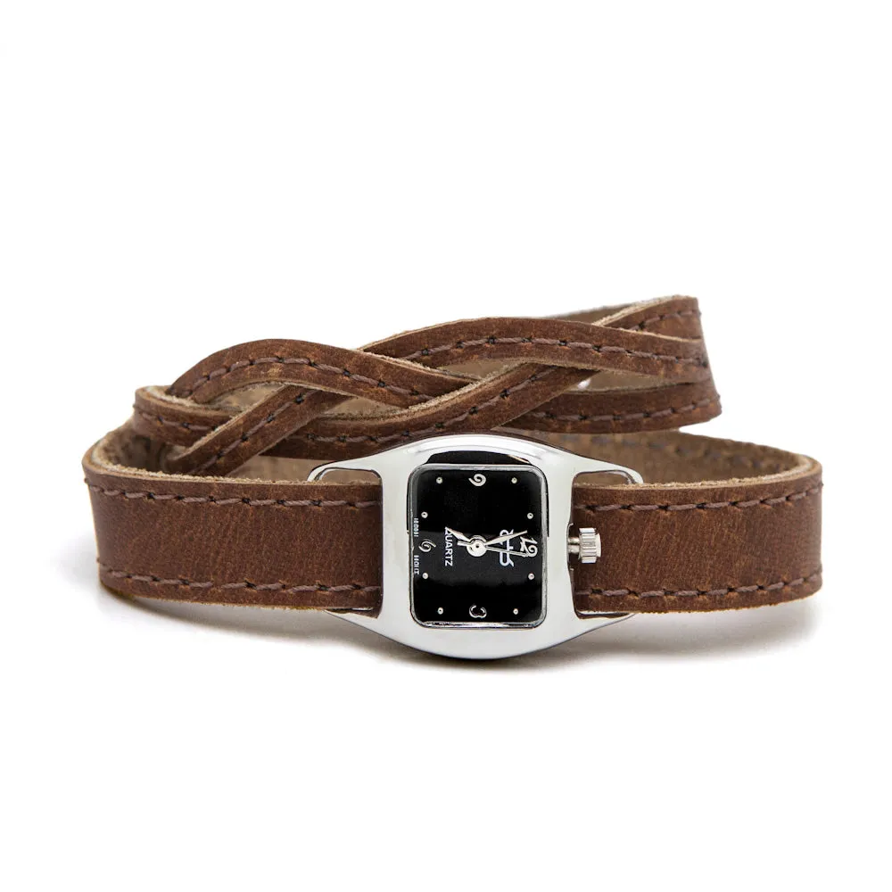 Braided TWIST Watch – Tan
