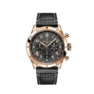 Breitling Classic AVI B04 Chronograph 46 P-51 Mustang, 18k Red Gold, Ref# RB04451A1B1X1, Unworn 2024