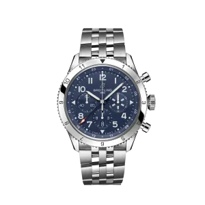 Breitling Classic AVI B04 Chronograph GMT 46 Tribute to Vought F4U Corsair, Stainless Steel, Ref# AB04451A1C1A1, Unworn 2024