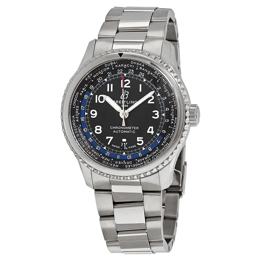 Breitling Navitimer 8 Unitime Automatic 43 mm Black Dial Men's Watch AB3521U41B1A1