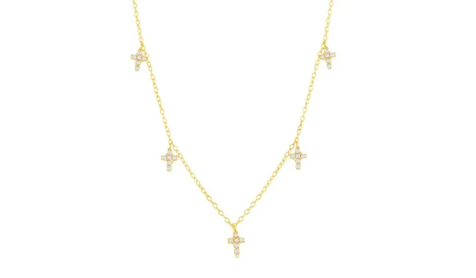 Bridget Dangling Cross Necklace