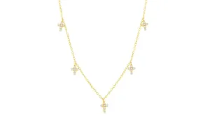 Bridget Dangling Cross Necklace