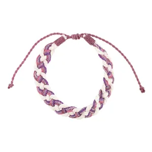 Bright Braided Wax Cord Bracelet