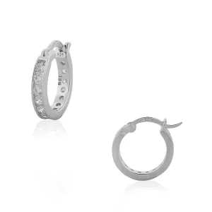 Bright Diamond Hoops