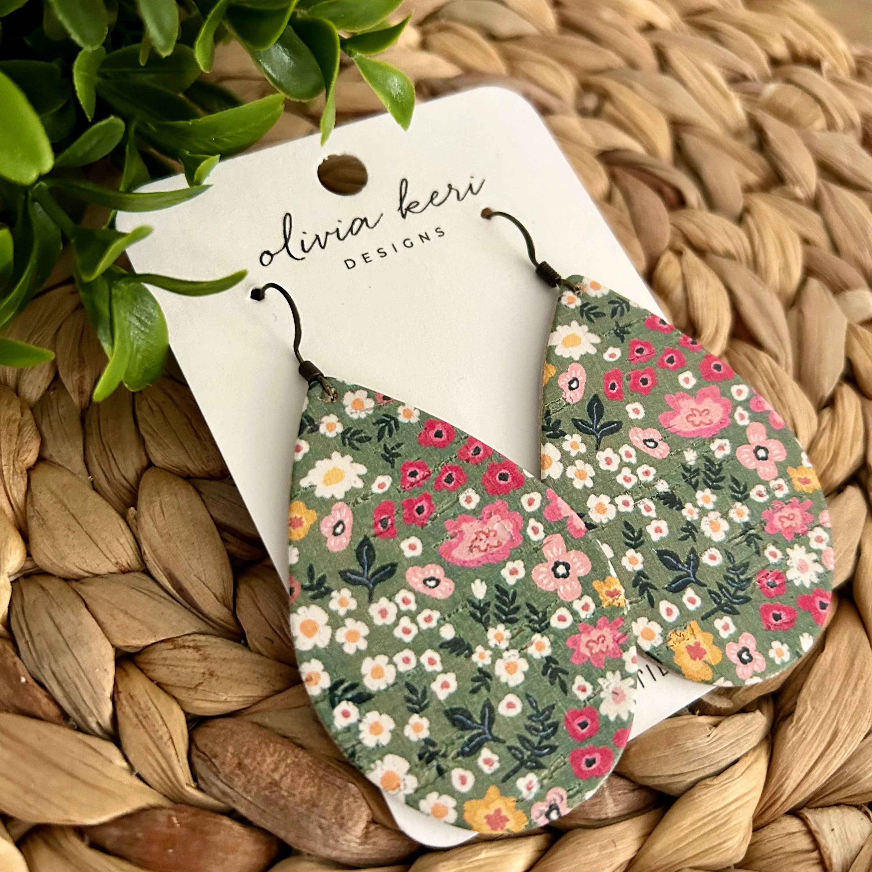 Brittany - Green & Pink Floral