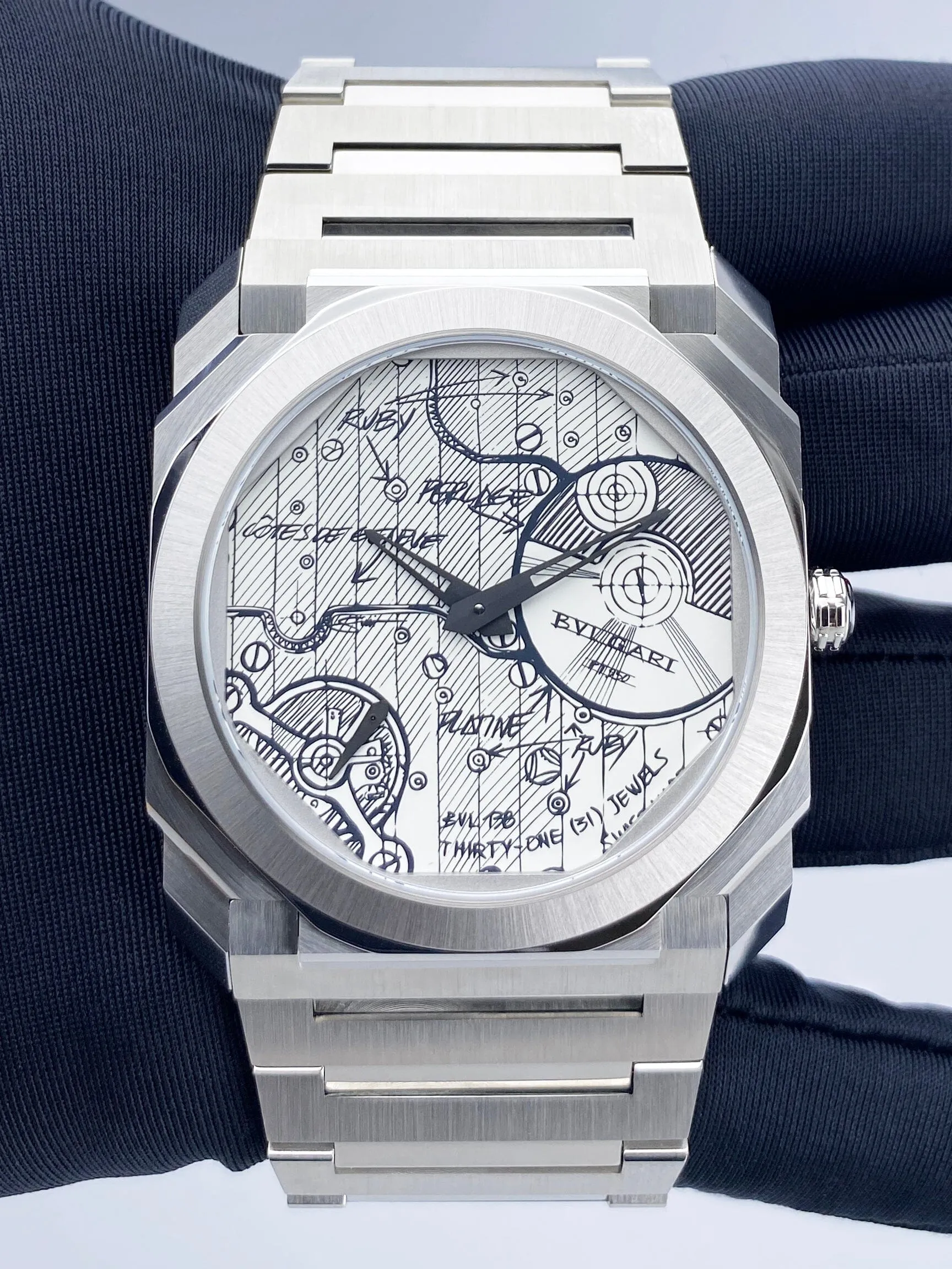 Bulgari Octo Finissimo Sketch 104163 Mens Watch Box Papers