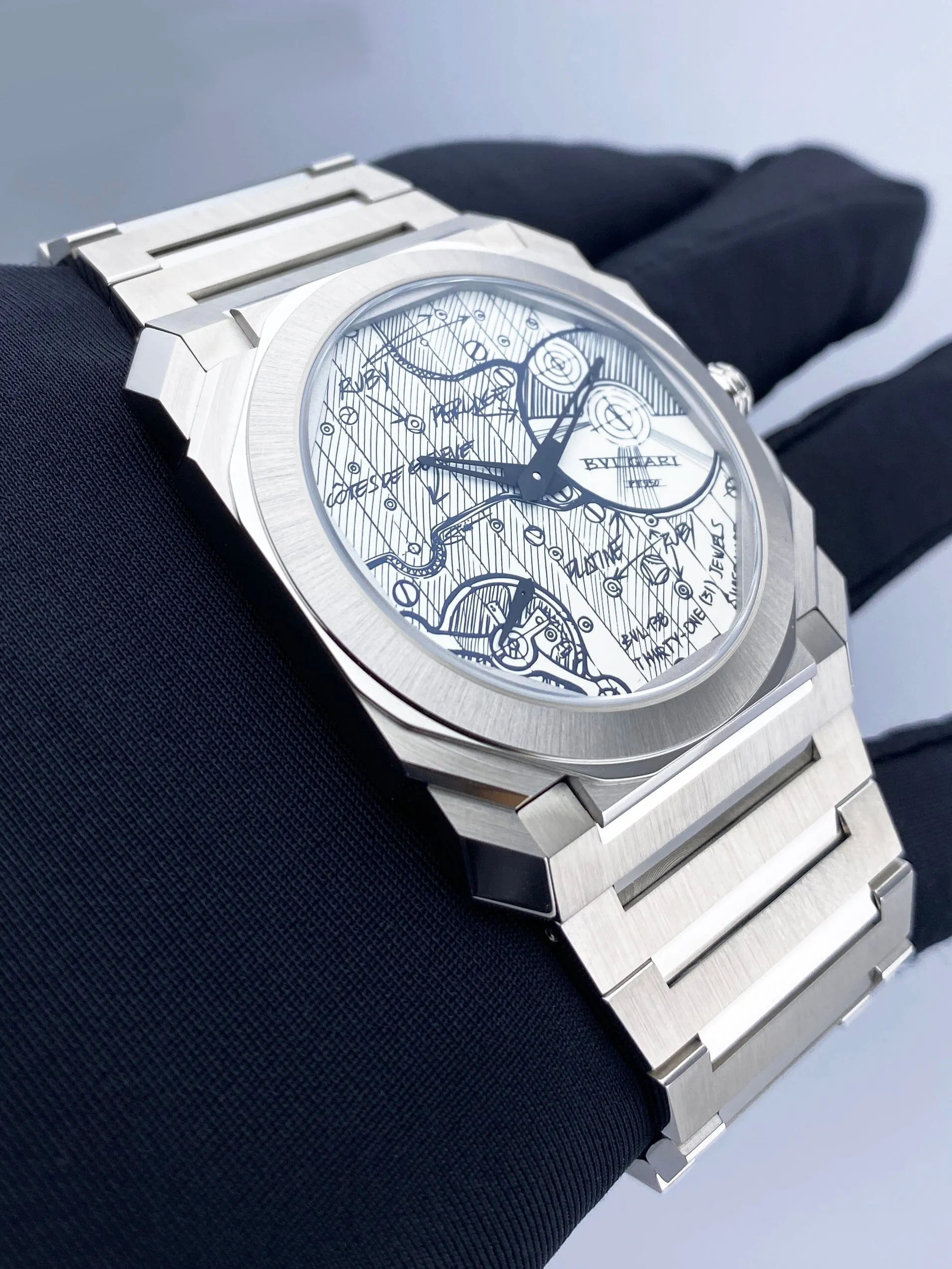 Bulgari Octo Finissimo Sketch 104163 Mens Watch Box Papers