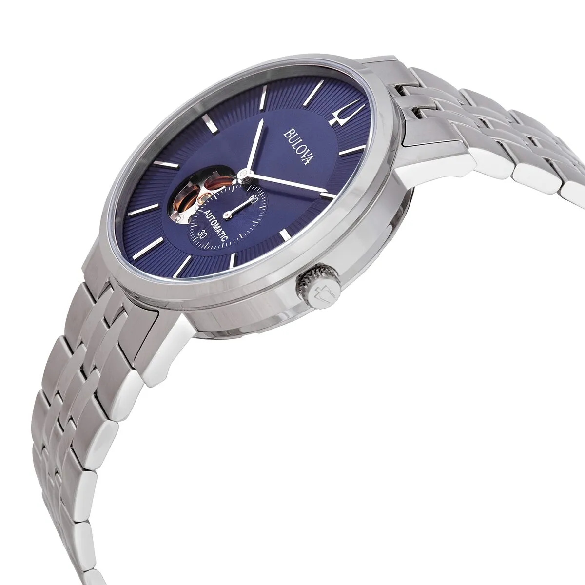 Bulova American Clipper Automatic Blue Dial Men's Watch 96A247