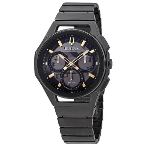 Bulova Curv Chronograph Dark Grey Dial Men's Watch 98A206