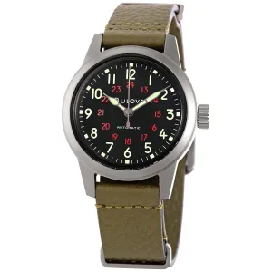Bulova Hack Automatic Black Dial Men's Watch 98A255