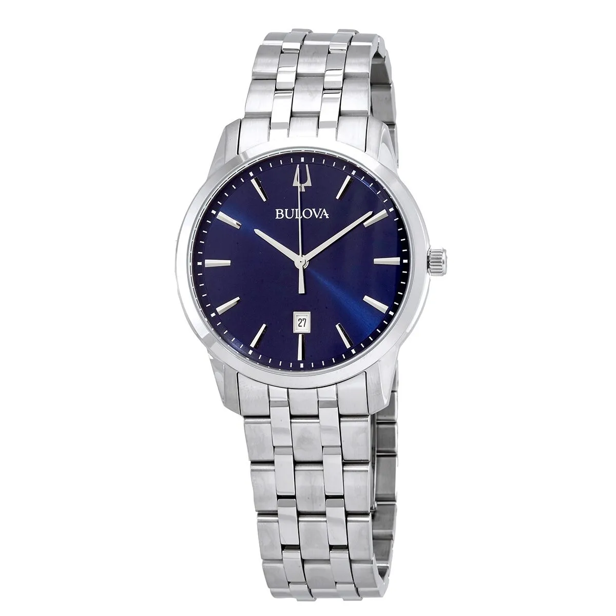 Bulova Sutton Quartz Blue Dial Men's Watch 96B338