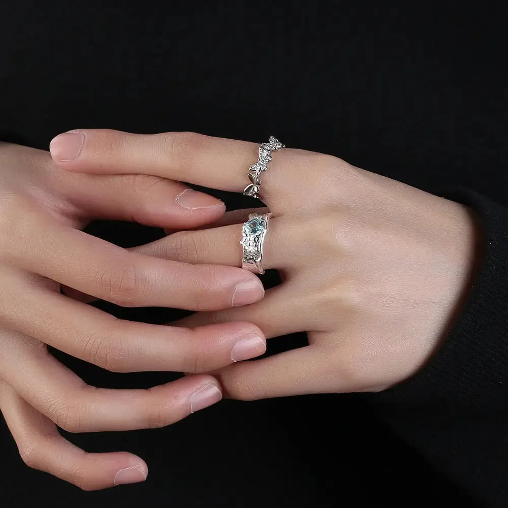 Butterflies Silver Rings for Women