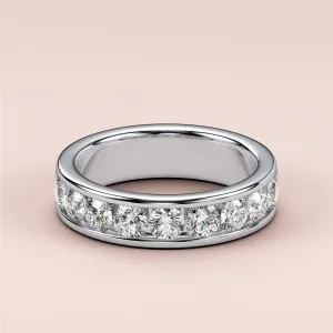 CAMY ROUND CHANNEL SET DIAMOND BAND