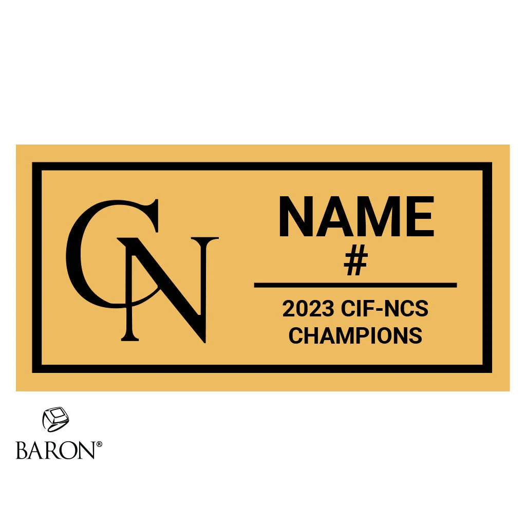 Cardinal Newman Baseball 2023 Championship Black Standard Window Ring Box