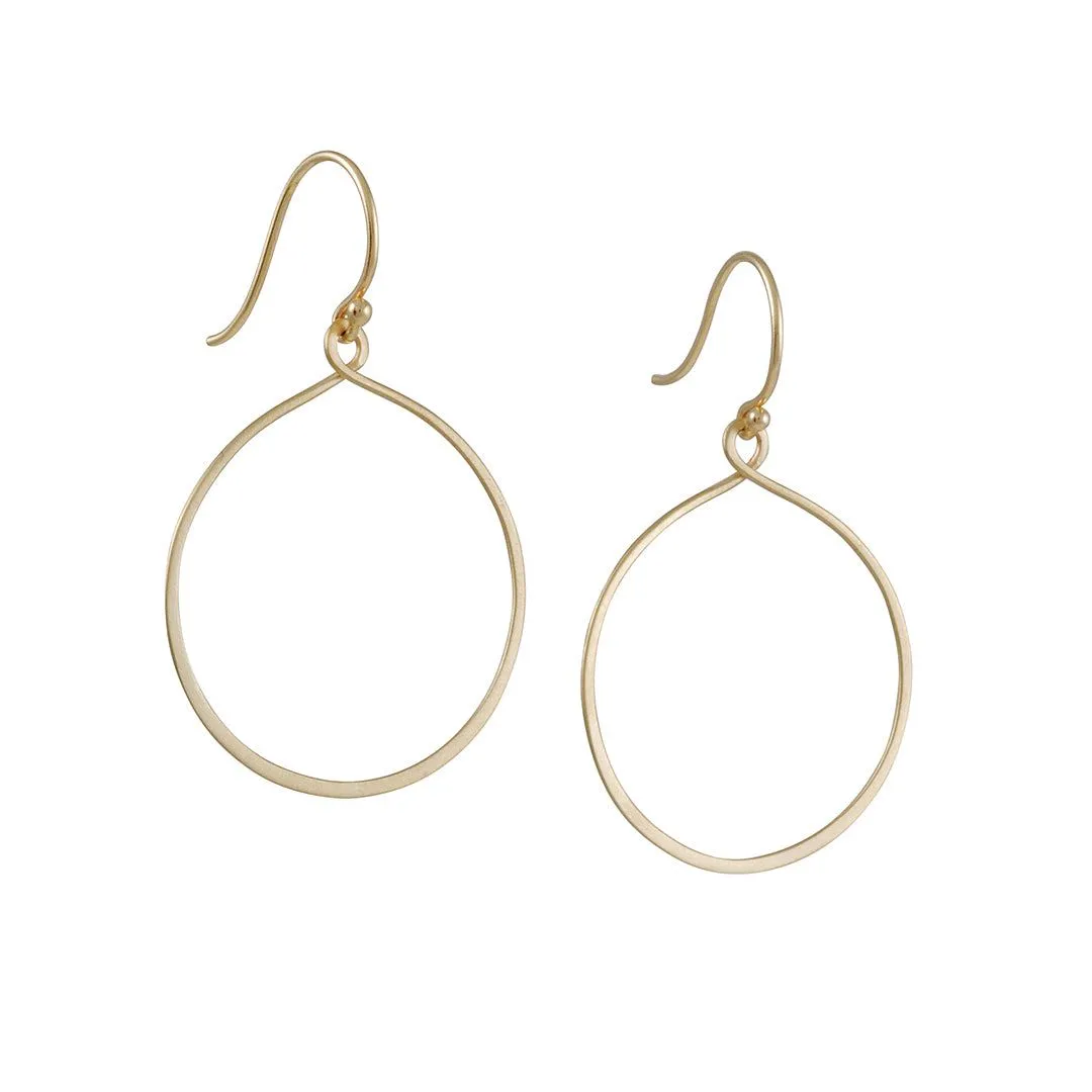 Carla Caruso - Round Keyhole Earrings