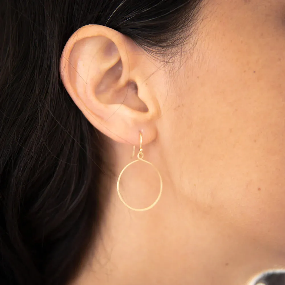 Carla Caruso - Round Keyhole Earrings
