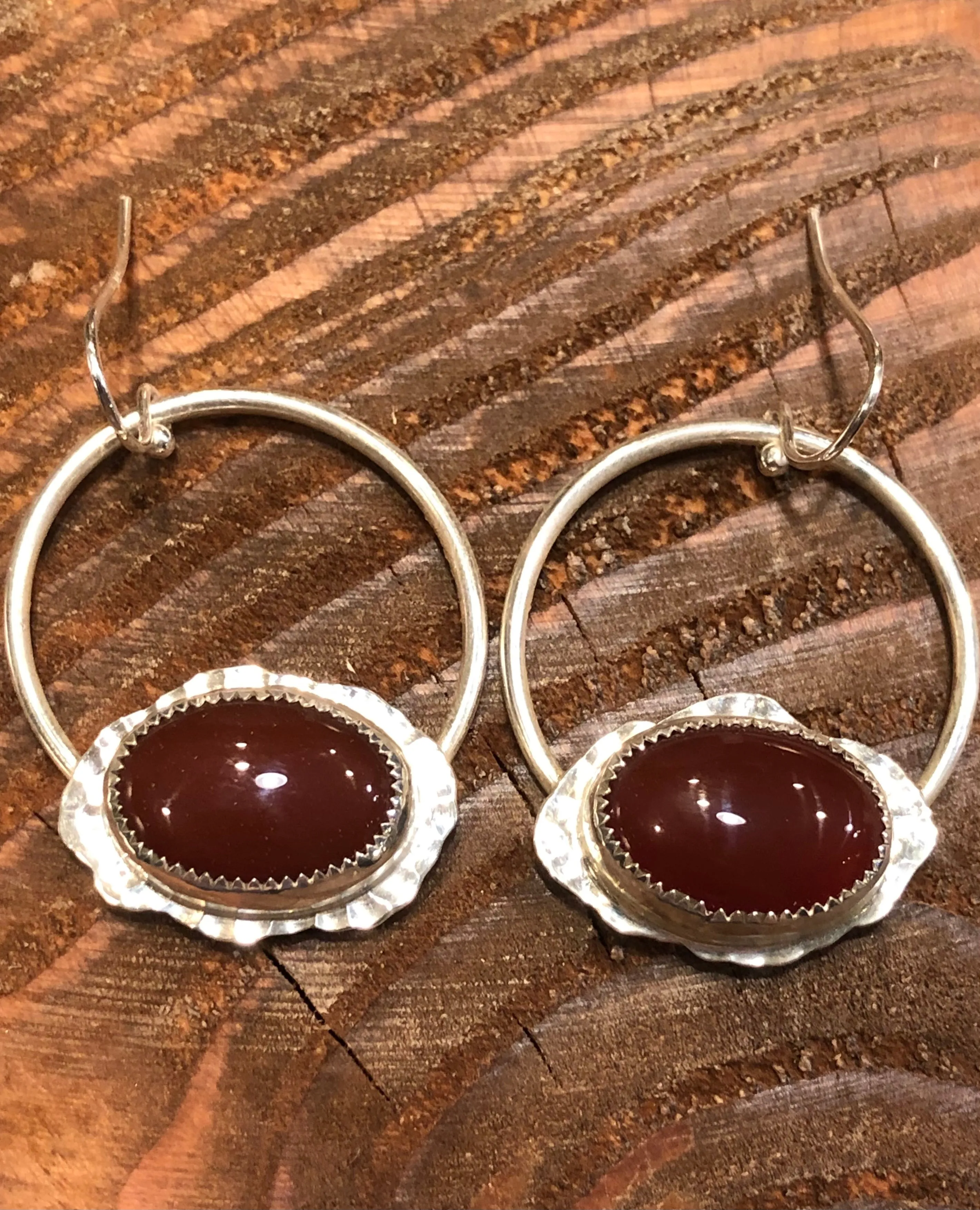 Carnelian Dangle Earrings