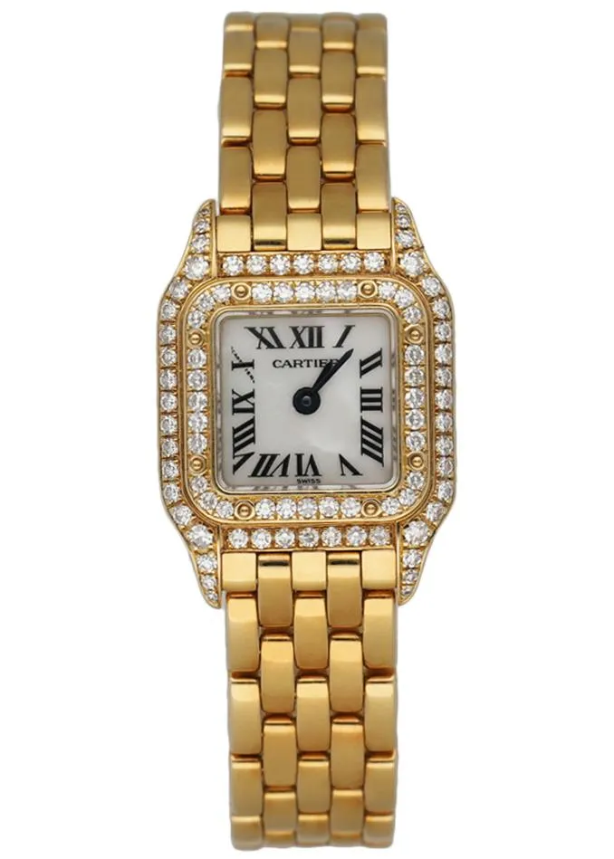 Cartier Panthere Mini 11301 18K Yellow Gold & Diamond MOP Ladies Watch