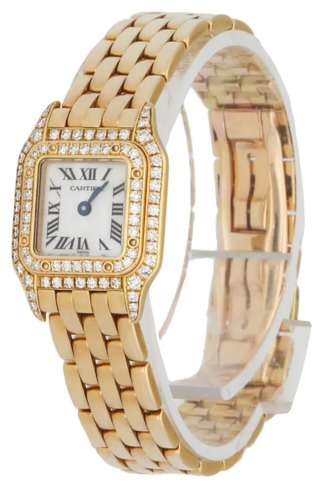 Cartier Panthere Mini 11301 18K Yellow Gold & Diamond MOP Ladies Watch