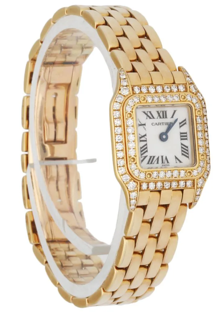 Cartier Panthere Mini 11301 18K Yellow Gold & Diamond MOP Ladies Watch