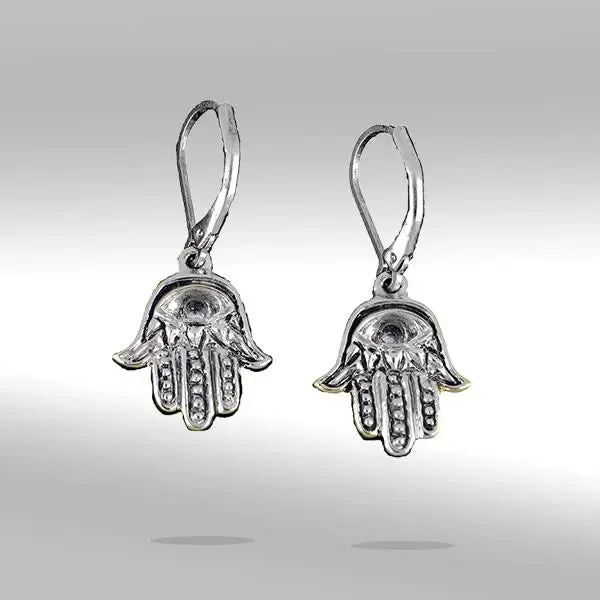 Celebration Collection - Hamsa Hand French Wire Earrings