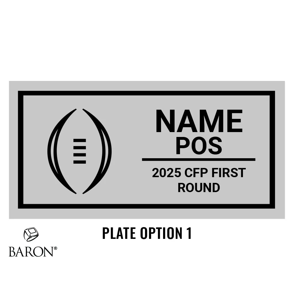 CFP Officials Football 2024 First Round Championship Black Standard Window Ring Box D2.3