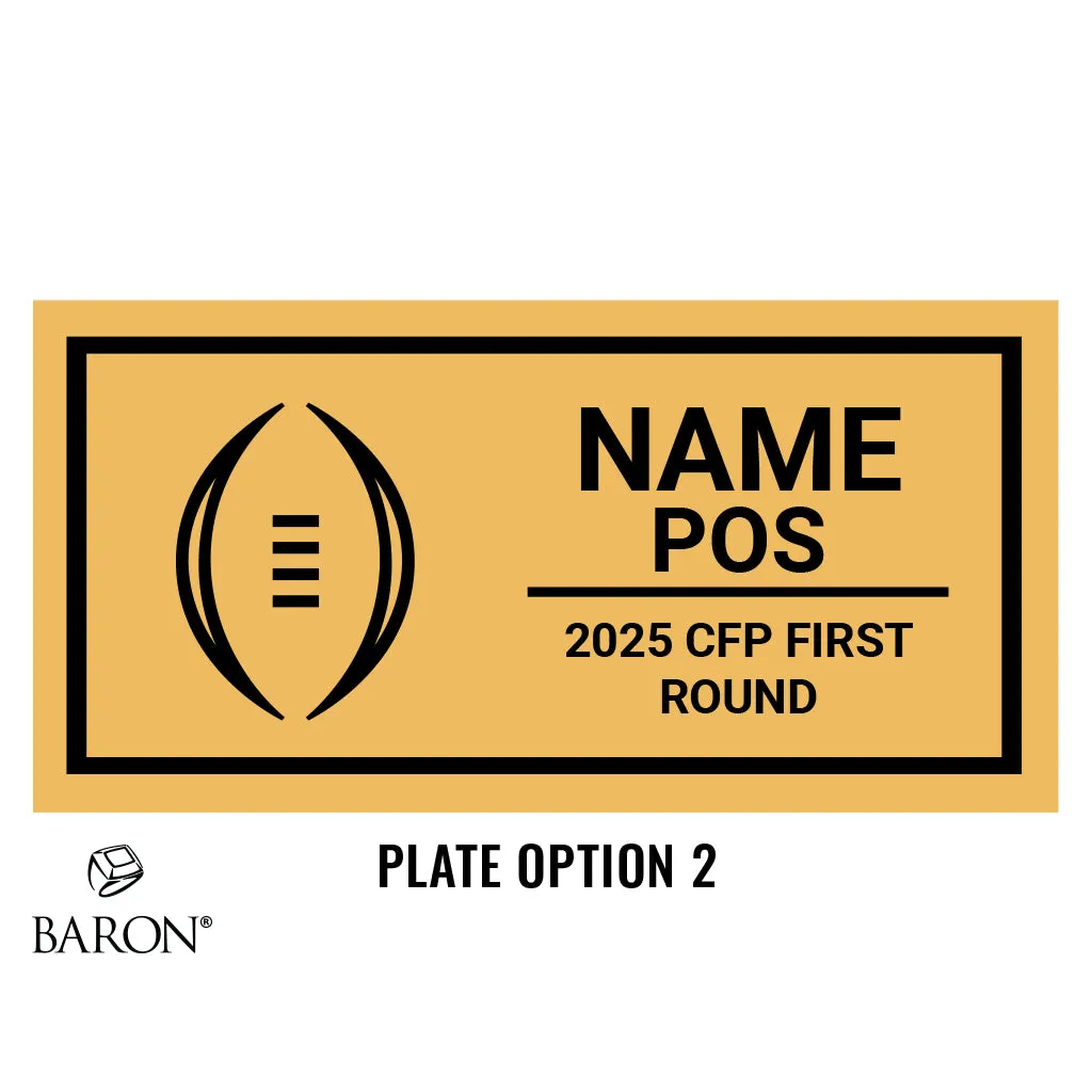 CFP Officials Football 2024 First Round Championship Black Standard Window Ring Box D2.3