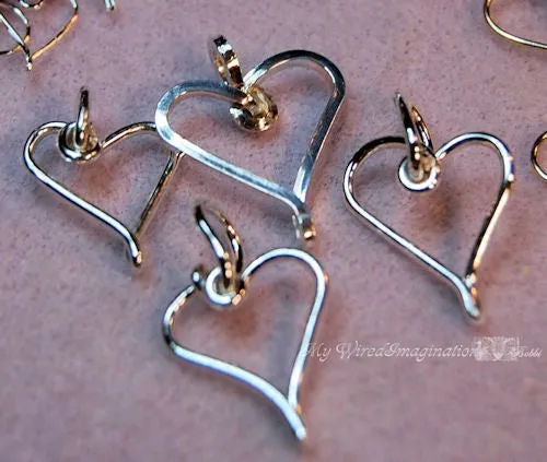 Charming Hearts 1, Wire Wrap Charms, Earrings, Pendants Tutorial